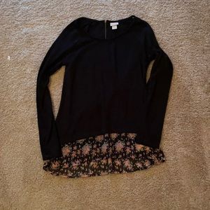 Long sleeve blouse